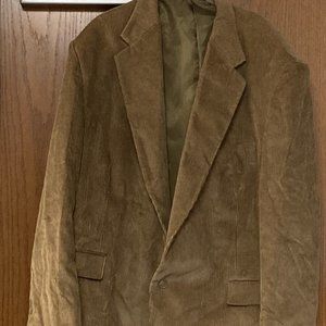 Boca Classics brown corduroy mens blazer jacket 48R
